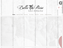 Tablet Screenshot of bellerosesalon.com